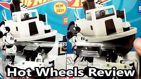 Mickey Mouse Disney Steamboat from Steamboat Willie 2021 2022 Hot Wheels Review