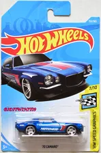 HOT WHEELS 2018 HW SPEED GRAPHICS '70 CAMARO 7/10 BLUE