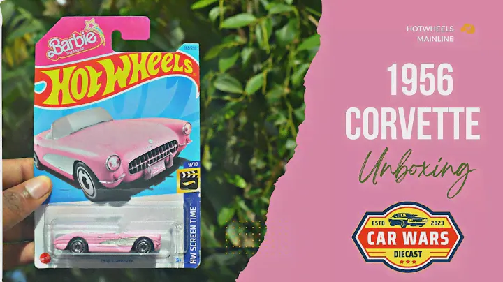 BARBIE 1956 CORVETTE | Hot Wheels 2023 | Barbie Movie Car Unboxing and Details | ASMR |