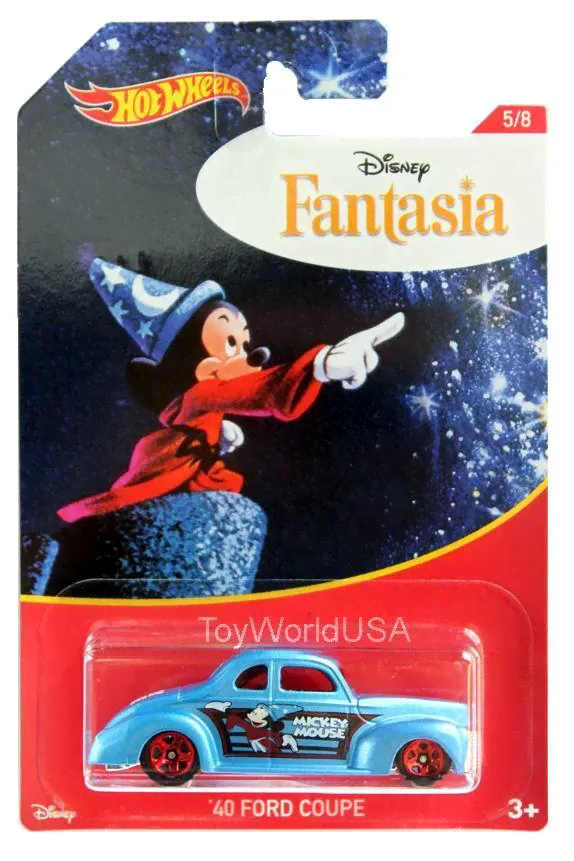 2018 Hot Wheels Disney Mickey Mouse Fantasia 5 '40 Ford Coupe-0