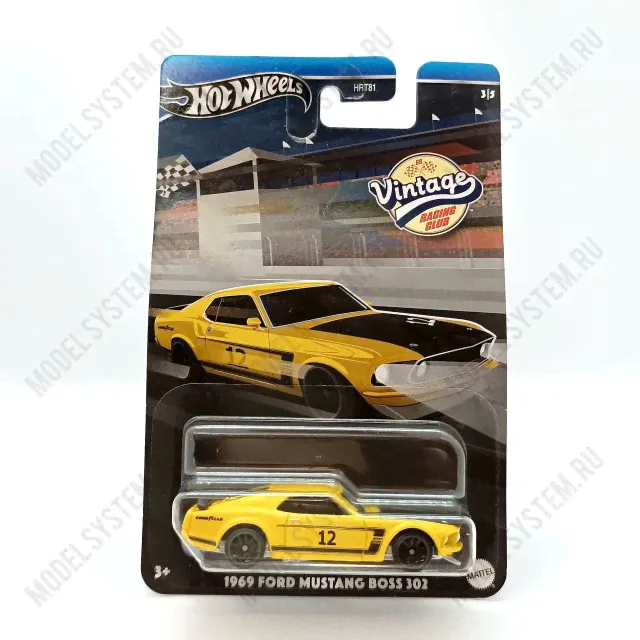 Машинка Hot wheels 1969 Ford Mustang Boss 302-0