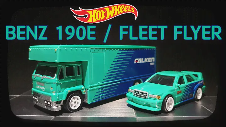 Hot Wheels Car Culture Team Transport - MERCEDES-BENZ 190E & FLEET FLYER