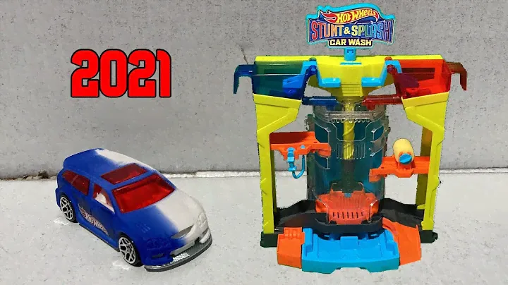 2021 Hot Wheels Stunt And Splash Car Wash Playset Unboxing And Review