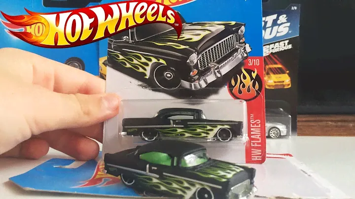 Hot Wheels '55 Chevy Diecast Review (2017 Flames Series)