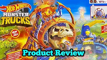 Product Review | Hot Wheels Monster Trucks T-Rex Volcano Arena