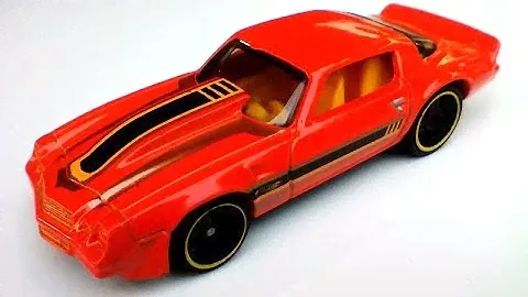 81 Chevrolet Camaro (Orange) Hot Wheels diecast model