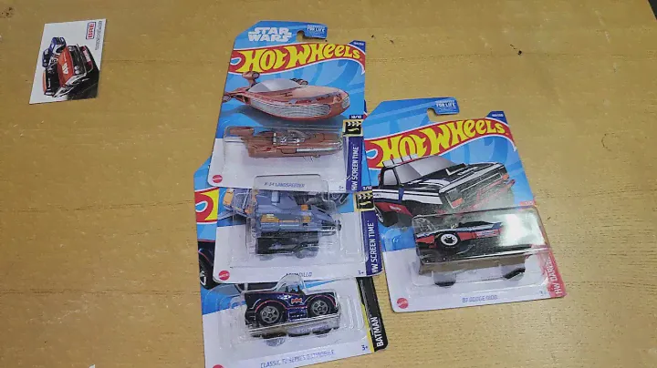 2022 Hot Wheels L & K Case Treasure Hunt '87 Dodge D100 Armadillo X-34 Landspeeder 66 batmobile