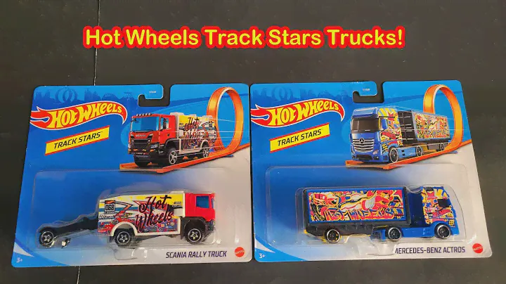 Hot Wheels Track Stars Trucks - Mercedes and Scania Rally