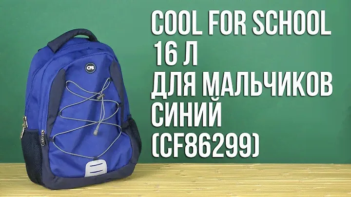 Распаковка Сool For School 42 x 29 x 13 см 16 л Для мальчиков Синий CF86299