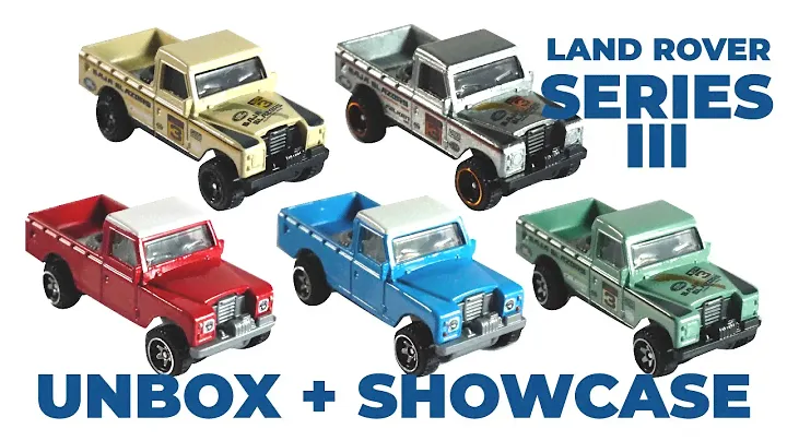 Hot Wheels Land Rover Series III Pickup Complete Set Unboxing And Showcasing
