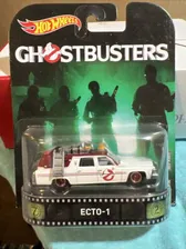 2018 HOT WHEELS RETRO TV SERIES GHOSTBUSTERS ECTO-1 HOTWHEELS HW WHITE VHTF
