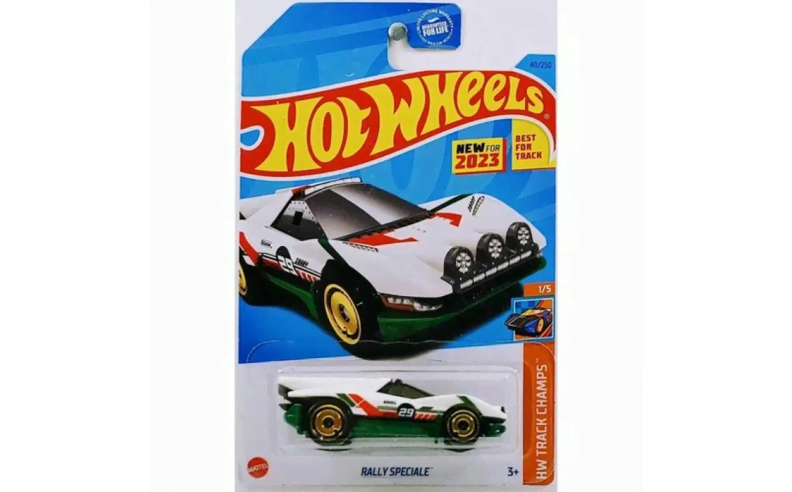 Машинка Hot Wheels коллекционная RALLY SPECIALE белый; зеленый HKK37