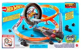 Автотрек Hot Wheels Hyper-Boost Tire Shop GJL16
