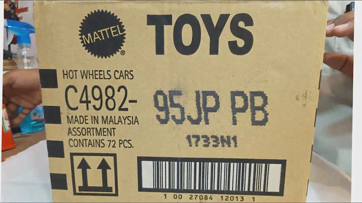 ASMR Unboxing Hot wheels car case  C4982 - 95JB PB