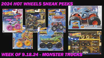 2024 HOT WHEELS MONSTER TRUCKS SNEAK PEEKS FOR THE WEEK OF 9.18.24