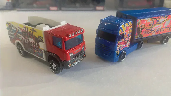 Hot Wheels Scania Rally Truck & Mercedes-Benz Actros | Trackin’ Trucks