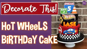 Decorate With Me!  Hot Wheels Cake
