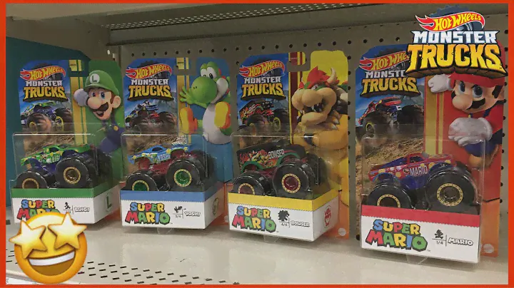Hot Wheels Monster Trucks SUPER MARIO Series Review! (Target Exclusives)