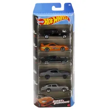 Набор из 5 игрушечных машинок Hot Wheels коллекция FAST & FURIOUS, масштаб 1:64 (металлические), серия Basic, возраст 3+, 1806-HLY70