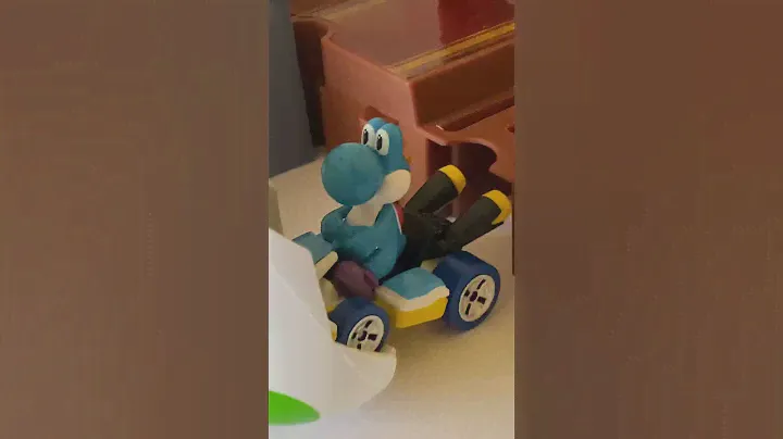Mystery  blue Yoshi egg wins MarioKart Hotwheels racetrack...