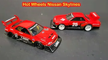 Hot Wheels Nissan Skyline Liberty Walk Silhouette comparison