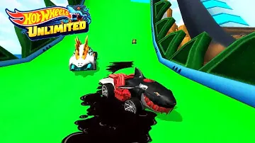 Hot Wheels Unlimited: DINO RIDERS Motosaurus Wins In World Tracks