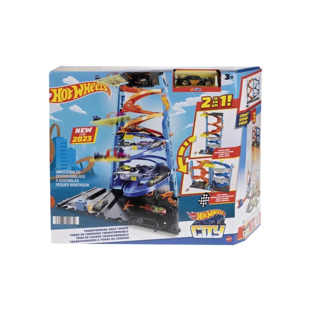 Трек Mattel Hot Wheels City Гоночная Башня-трансформер HKX43-0