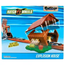 Трек Hot Wheels Разлетающийся дом на финише