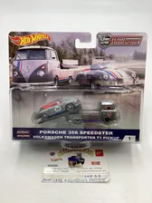 2018 Hot Wheels Team transport #1 Porsche 356 Speedster & Volkswagen Transporter T1 Pickup with Protector