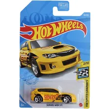 Hot Wheels Базовая машинка Subaru WRX STI, желтая