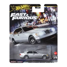 Машинка Premium Hot Wheels Mercedes-Benz 500 SEL Fast & Furious 1:64 HRT94 Grey