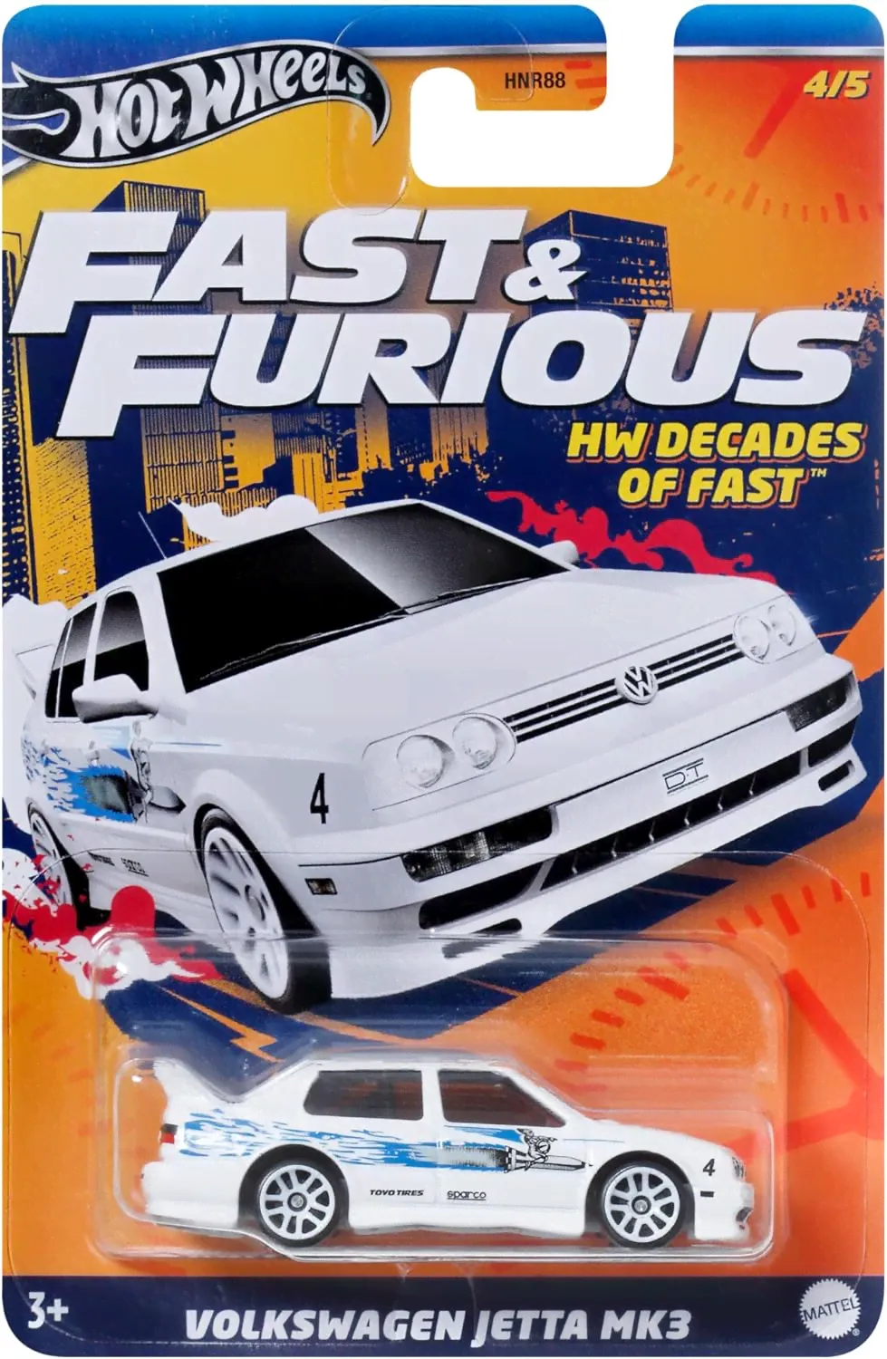 Машина Hot Wheels Fast and Furious Volkswagen Jetta MK3 Decades