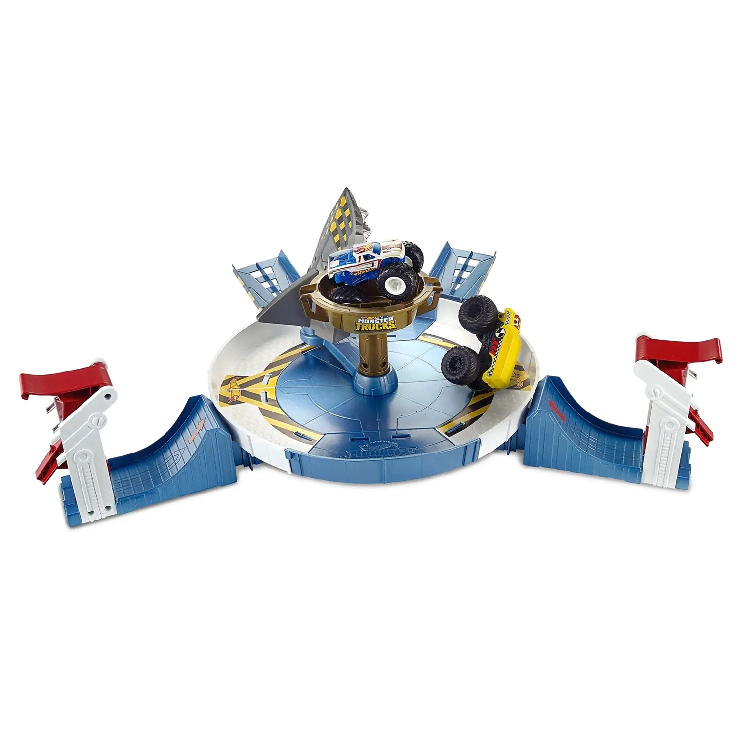 Hot Wheels Игрушечный трек Монстр трак Поединок с акулой