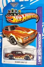 Hot Wheels 2013 Heat Fleet Series 216 86 Monte Carlo SS Mtflk Burgundy w/ PR5s