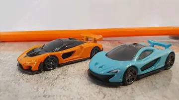 Обзор Хот Вилс McLaren Senna и обзор McLaren P1. Сравнение и гонка Hot Wheels McLaren