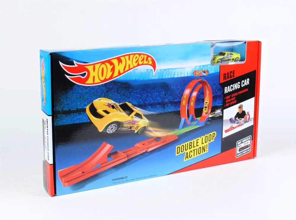 Трек Hot Wheels "Двойная петля". Набор Hot Wheels с машинкой. оптом-0