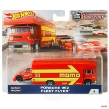 Hot Wheels Team Transport MOMO Porsche 962 Fleet Flyer Premium Коллекционная модель