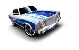 Игрушки модели Hot Wheels – '70 Monte Carlo (Silver w/Blue Stripes) – Muscle Mania, GM' 12 – 7/10 ~ 107/247 [Scale 1: 64]