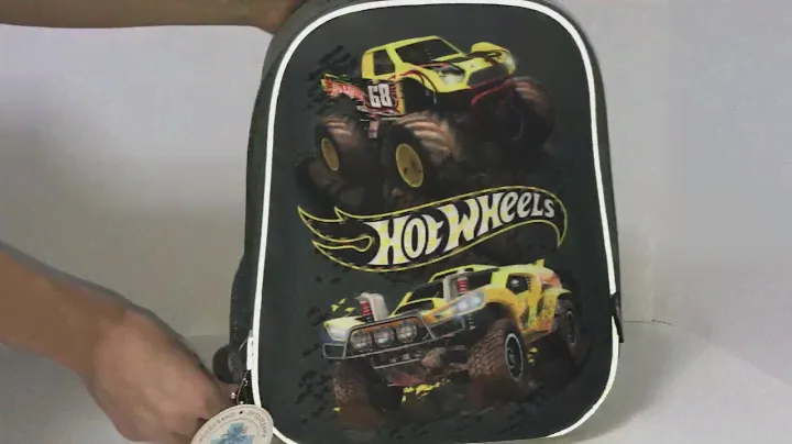 Рюкзак Kite школьный каркасный 531m Hot Wheels (HW17-531M)