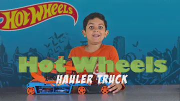 Hot wheels lift and launch hauler with 10 cars and Car Race | Toy review | Rajan Tidbits