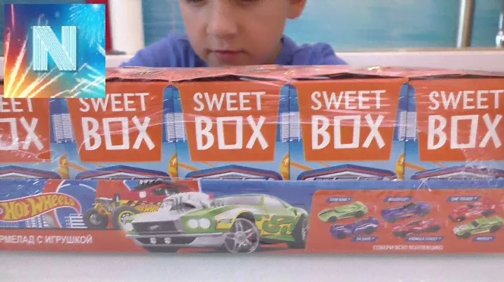 СВИТ БОКС ХОТ ВИЛС  Sweet Box Hot Wheels распаковка мармелад игрушка Киндер Сюрприз авто