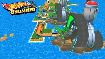 Hot Wheels Unlimited || MOTOSAURUS-dinoriders 2019(ylw) in action || game play.